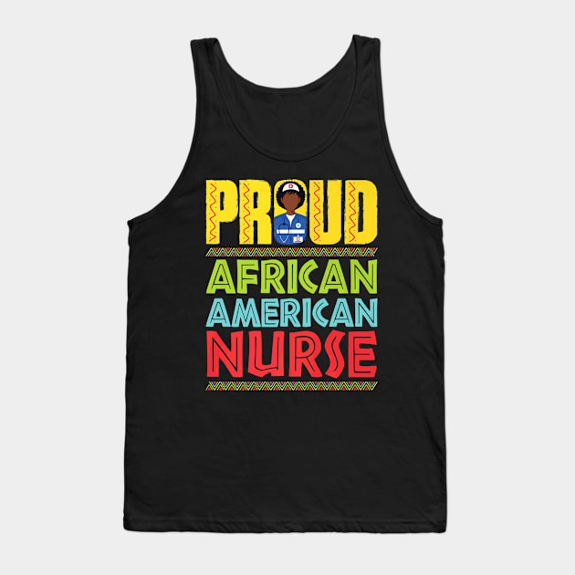 African American Nurse Black Nursing Graduation Tank Top by Stick Figure103